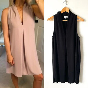 Aritzia Wilfred Monge V Neck Dress  Black Size Small